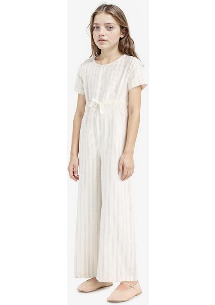 Kız Çocuk Kısa Kollu Çizgili Viskon Tulum F5783A825SM fiyatları