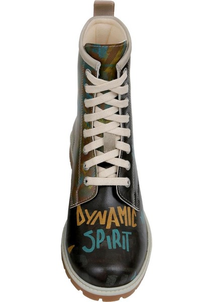 Kadın Vegan Deri Siyah Uzun Bot - Dynamic Spirit Tasarım indirimleri