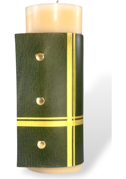 Crossed Green Deri Kaplama Mum fiyatları