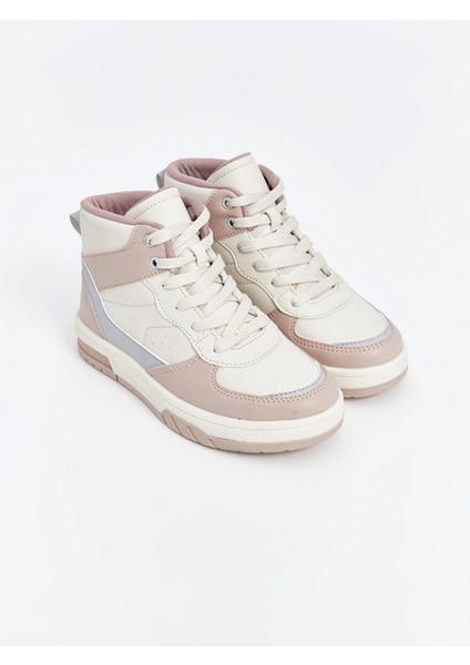 Lcw Steps Bej Bağcıklı Kız Çocuk Bilek Boy Spor Ayakkabı