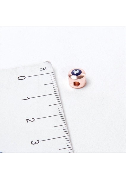 Wizard Delikli Nazar Boncuklu Metal Ara Aparat-Sarı