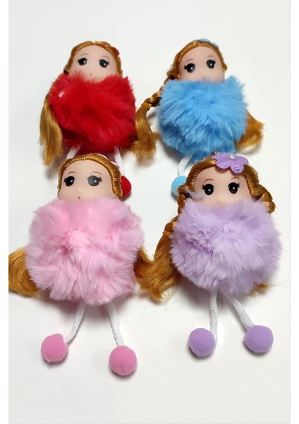 Msa-Shop Tüylü Bebek Anahtarlık-Renkli modelleri