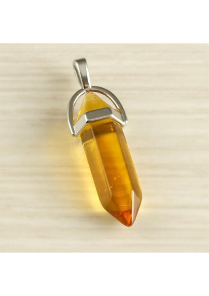 Nrtmsa Kuvars Point Kolye Ucu-sarı