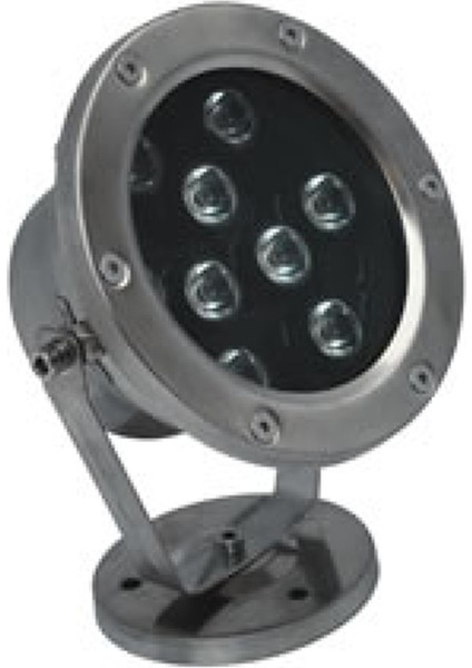 Havuz LED Armatür Aplik Su Geçirmez Açık Alan Aydınlatma Işık Gösterisi Sıva Üstü Krom Kasa Doğal Beyaz 4000K A-KRM-1202 IP68 9W 12V