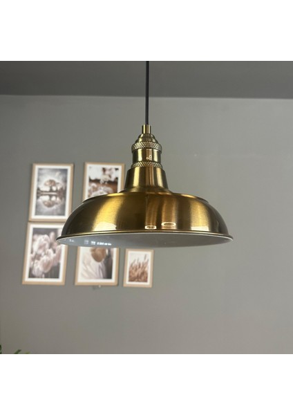 Veluna Eskitme Renk Tekli Lale Başlık Avize Retro Sarkıt Ofis Showroom Salon Mutfak Avizeleri