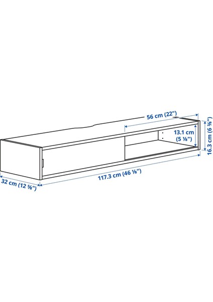 Spıksmed Ayaksız Duvar Rafı Açık Gri 117 x 32 Cm fiyatları
