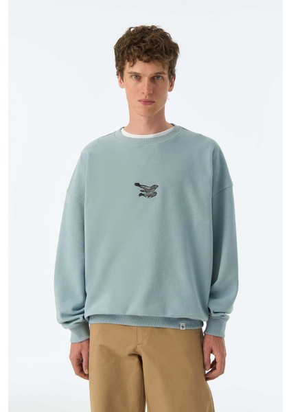 Akdeniz Foku Supersoft Sweatshirt - Mavi