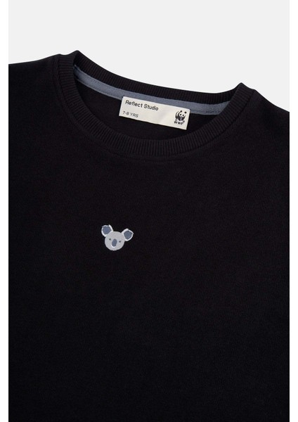 Koala Supersoft Çocuk Sweatshirt - Siyah