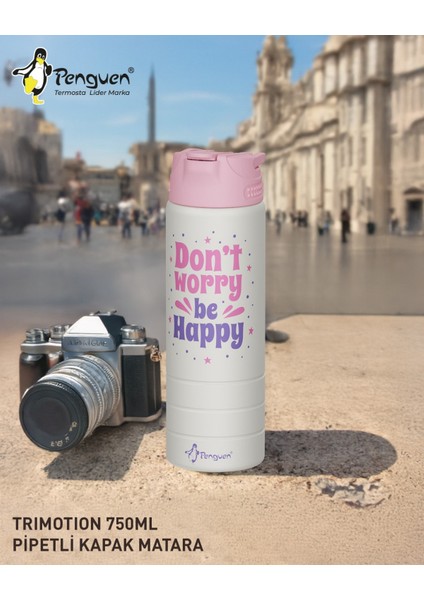 750ML Paslanmaz Çelik Su Matarası | Sızdırmaz Kapaklı | Pipetli | Bpa Free | Dayanıklı modelleri