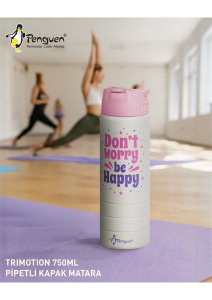 750ML Paslanmaz Çelik Su Matarası | Sızdırmaz Kapaklı | Pipetli | Bpa Free | Dayanıklı fırsatları