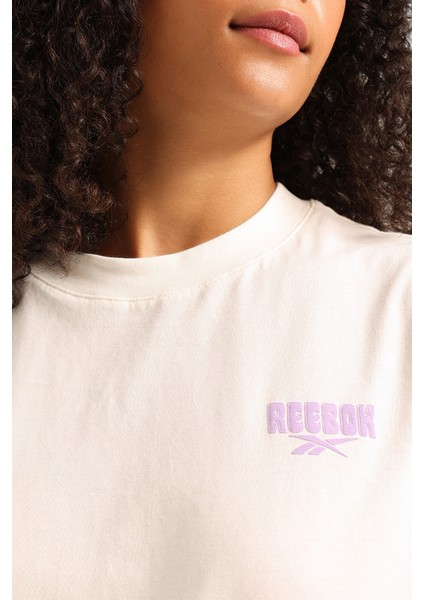 Tena Tee Ekru Kadın Kısa Kol T-Shirt