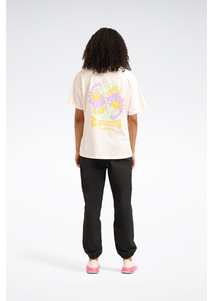 Tena Tee Ekru Kadın Kısa Kol T-Shirt