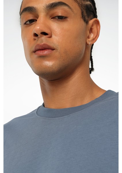 Desce Tee Petrol Erkek Kısa Kol T-Shirt