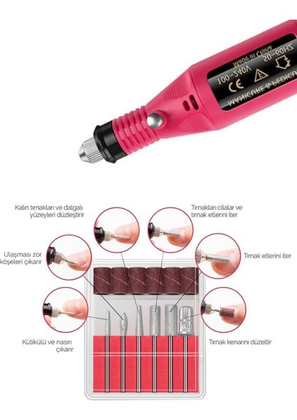Tırnak Törpü Seti, Manikür Pedikür ve Oje Kurutucu, Ayak ve Tırnak Bakım Seti modelleri