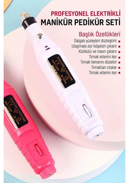 Tırnak Törpü Seti, Manikür Pedikür ve Oje Kurutucu, Ayak ve Tırnak Bakım Seti fırsatları