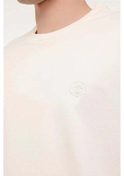 MB-SN75 C Neck 0 Yaka Erkek Sweat - Ekru fırsatları