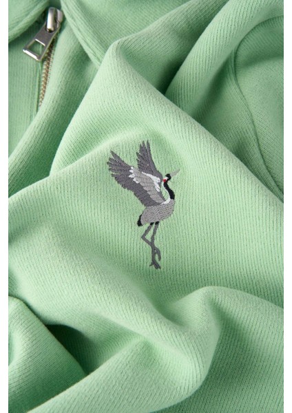 Turna Supersoft Quarter-Zip Sweatshirt - Mint Yeşili fiyatları