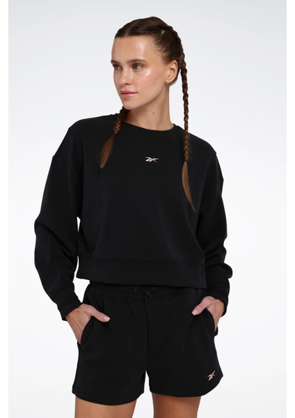 Rone C Neck Siyah Kadın Sweatshirt
