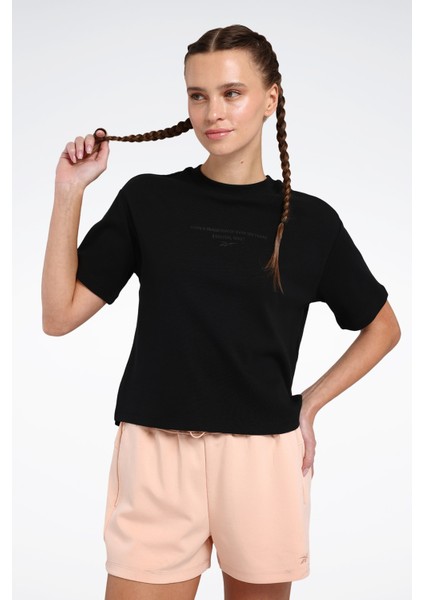 Sera Tee Siyah Kadın Kısa Kol T-Shirt