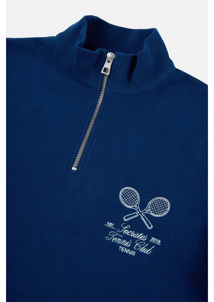 Socrates Tennis Club Supersoft Quarter-Zip Sweatshirt - Lacivert fiyatları