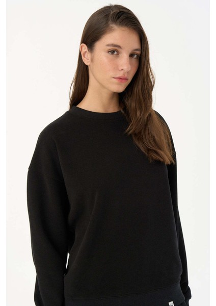 Basic Supersoft Sweatshirt - Siyah