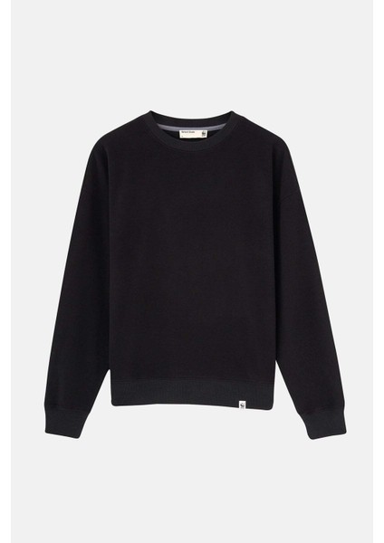 Basic Supersoft Sweatshirt - Siyah fırsatları