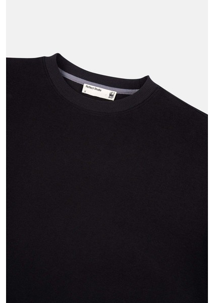 Basic Supersoft Sweatshirt - Siyah indirimleri