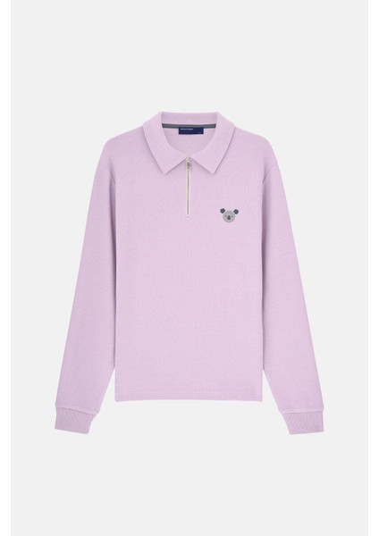 Koala Supersoft Quarter-Zip Sweatshirt - Lila