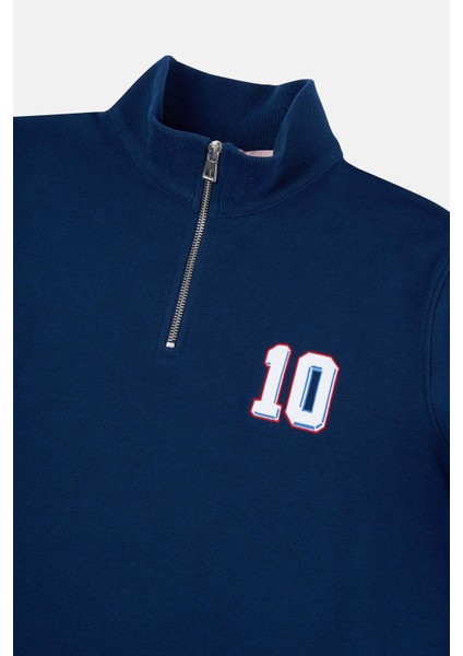 France 10 Supersoft Quarter-Zip Sweatshirt - Lacivert fiyatları