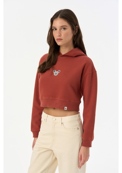 Koala Supersoft Crop Hoodie - Kiremit fiyatları
