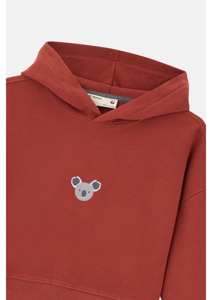 Koala Supersoft Crop Hoodie - Kiremit fırsatları