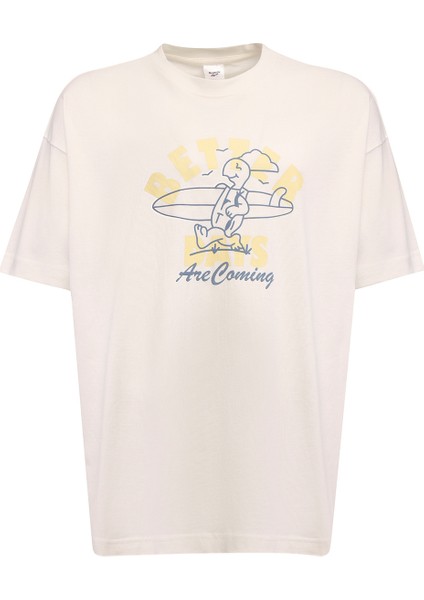 Better Days Tee Ekru Erkek Kısa Kol T-Shirt