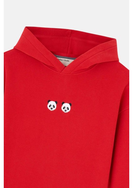 Chi & Chi Supersoft Çocuk Hoodie - Kırmızı