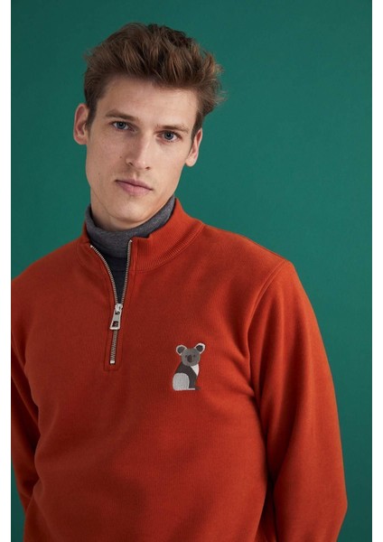 Koala Supersoft Quarter-Zip Sweatshirt - Kiremit fırsatları