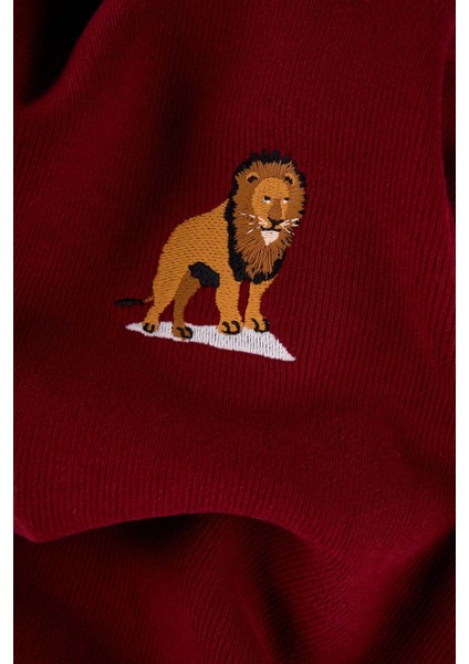 Aslan Supersoft Kids Full Zip Hoodie - Bordo fiyatları