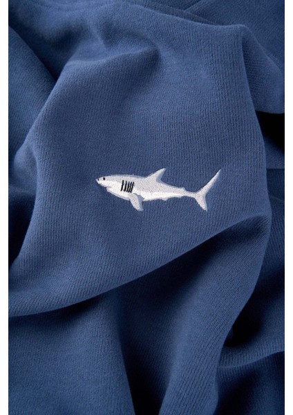 Büyük Beyaz Köpekbalığı Supersoft Hoodie - Lacivert fiyatları