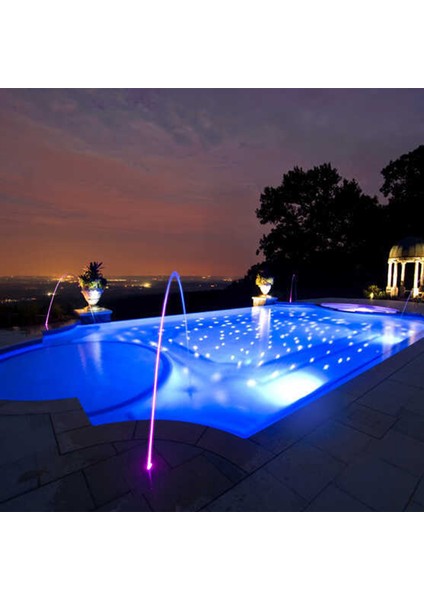 Havuz LED Armatür Aplik Su Geçirmez Açık Alan Aydınlatma Işık Gösterisi Sıva Üstü Krom Kasa Doğal Beyaz 4000K A-KRM-1201 IP68 3W 12V