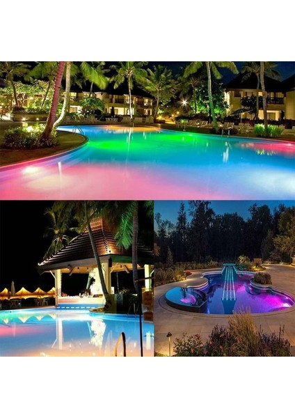 Havuz LED Armatür Aplik Su Geçirmez Açık Alan Aydınlatma Işık Gösterisi Sıva Üstü Krom Kasa Doğal Beyaz 4000K A-KRM-1201 IP68 3W 12V