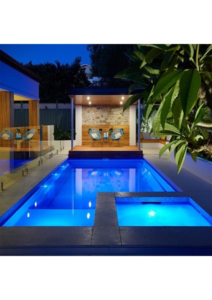 Havuz LED Armatür Aplik Su Geçirmez Açık Alan Aydınlatma Işık Gösterisi Sıva Üstü Krom Kasa Doğal Beyaz 4000K A-KRM-1201 IP68 3W 12V