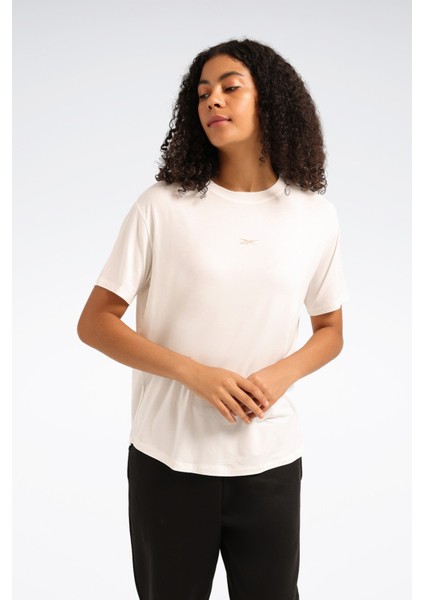 Gena Tee Ekru Kadın Kısa Kol T-Shirt