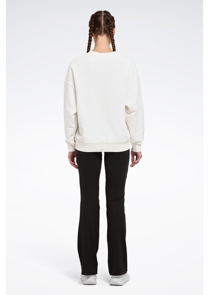 New Id Reg Crew Ekru Kadın Sweatshirt