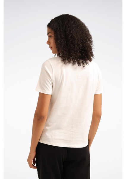 Q3 Id Tee Ekru Kadın Kısa Kol T-Shirt