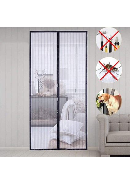 Mıknatıslı Kapı Sinekliği Siyah fiyatları