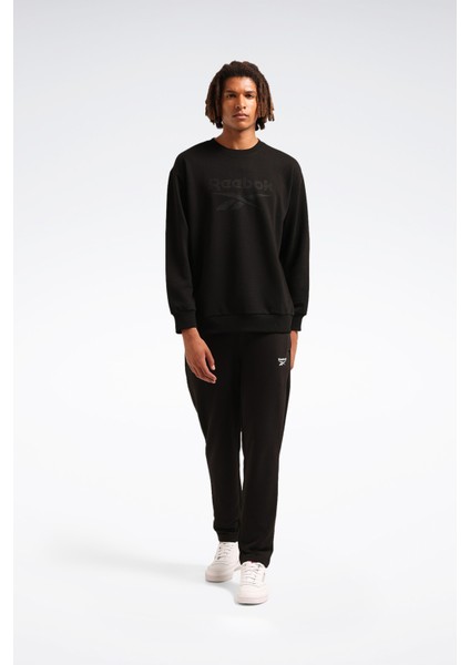 New Id Reg Crew Siyah Erkek Sweatshirt