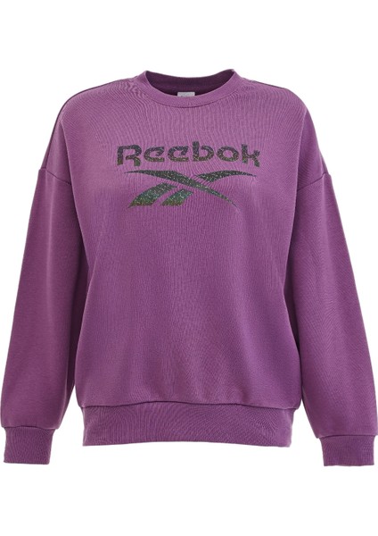 New Id Reg Crew Mor Kadın Sweatshirt