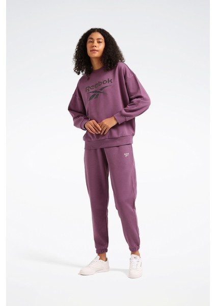 New Id Reg Crew Mor Kadın Sweatshirt