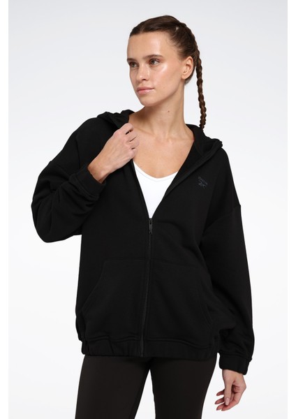 New Id Reg Fz Siyah Kadın Eşofman Üstü