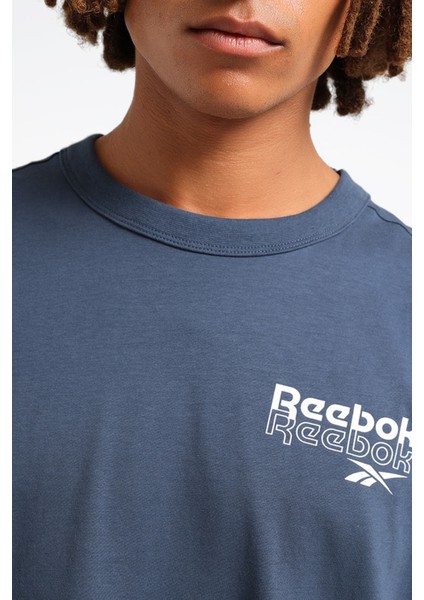 Rı Brand Proud Gfx Ss Tee Mavi Erkek Kısa Kol T-Shirt