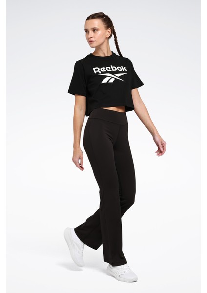 New Id Reg Crp Tee Siyah Kadın Kısa Kol T-Shirt