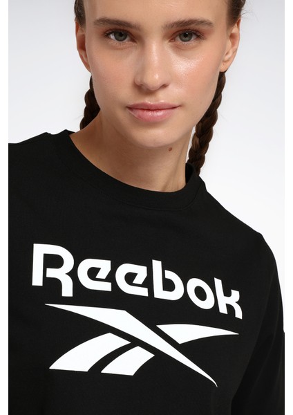 New Id Reg Crp Tee Siyah Kadın Kısa Kol T-Shirt